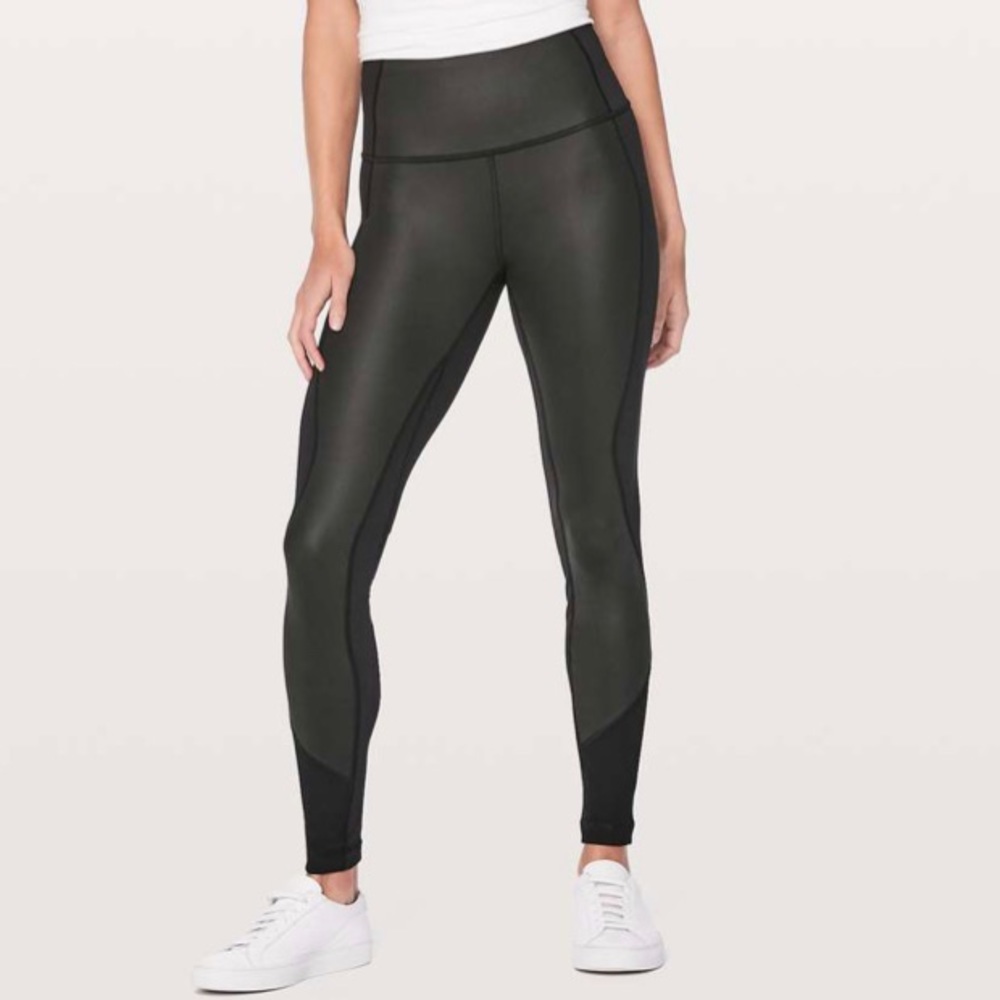 Like New - lululemon Shine Edition Wunder Under High-Rise Tight - blk sz4 - 28”